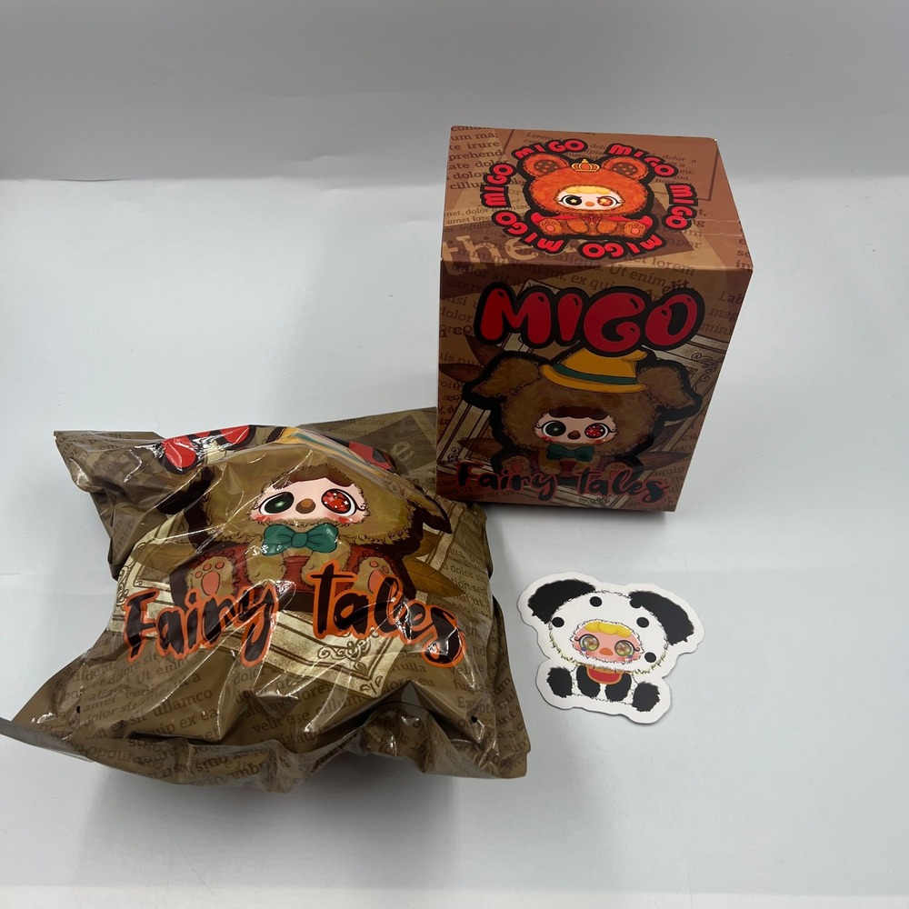 MIGO Fairy Tales Dot Little Dog Plush Pendant Blind Box Figure Happy Ghost QZ228